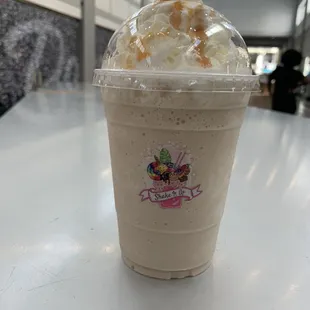 Vanilla iced coffee milkshake! Delicious!