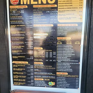Main menu
