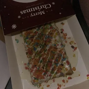 Fruity pebbles waffle