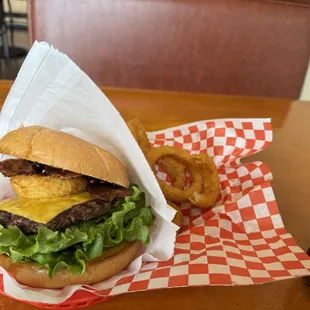 Hickory BBQ burger