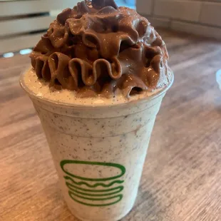 Seasonal shake- cookies and funnel cake (I think)