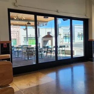 Nice patio at this location