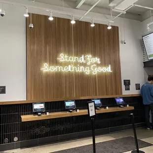 a man standing in front of the counter