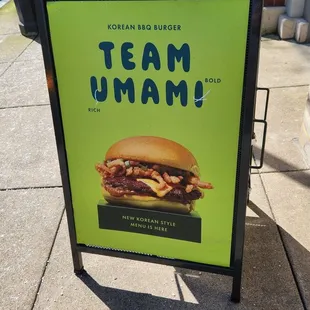 Special right now is Korean BBQ burger
