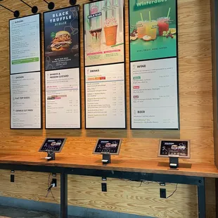 Menu wall