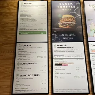 menus and phone