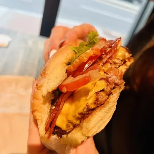 Single shake shack burger