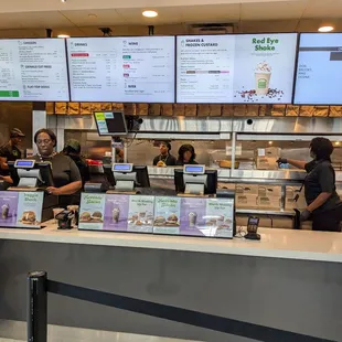 Entire menu board and front counter as of 10/24