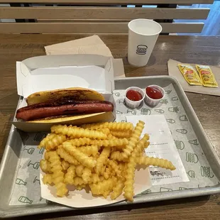Hot Dog and Fries