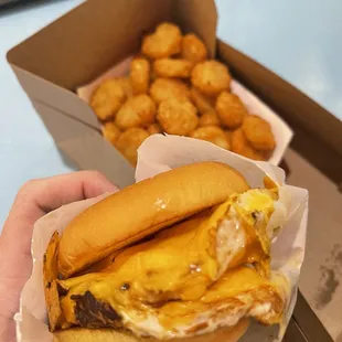 Double Egg &amp; Cheese Breakfast Sandwich