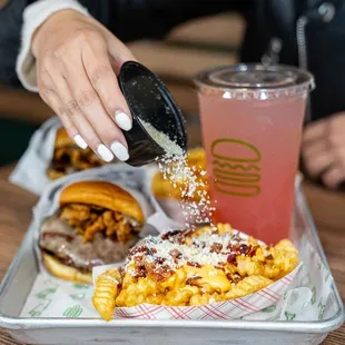 Parmesan Bacon Fries with Truffle sauce