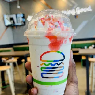 Strawberry Frosted Donut Shake