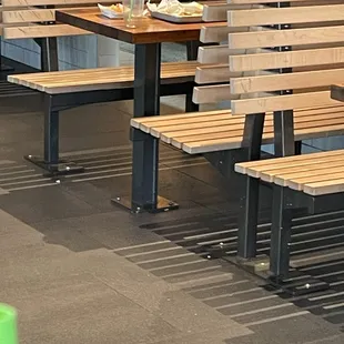 tables and benches