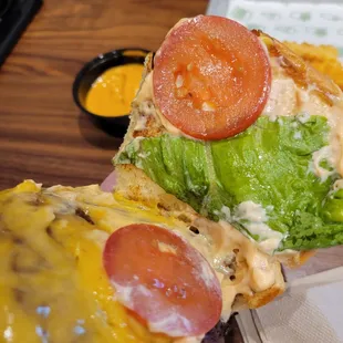 Little bit of an off night... Sad excuse for veg on my burger...