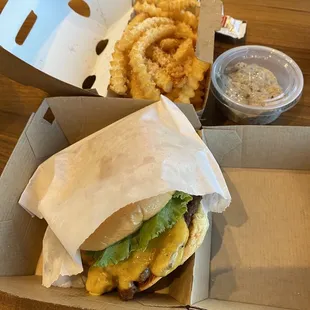 ShackBurger and Parmesan truffle fries