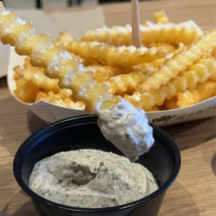 Black truffle parmesan fries ($6.49)