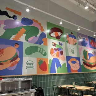 Interior decorated wall