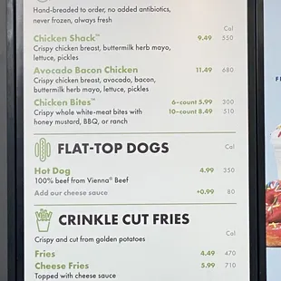 Menu October 2024