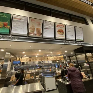a view of the inside of a shake shack