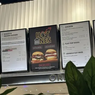 Hot ones Menu