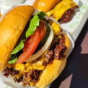 shakeshack burger with everything