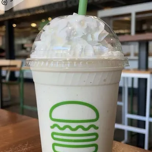 Vanilla milkshake because they couldn't make the coffee &amp; donut one I ordered.