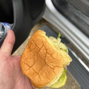 Comes with a smashed bun free of charge