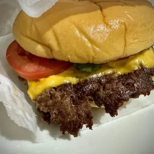 Shack Burger fresh with Shake Sauce