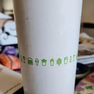 Their size of large diet coke, same size as other places medium