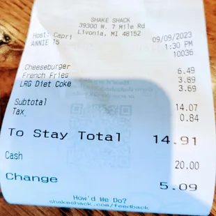 My bill