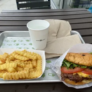 The Shack Burger with the always crispy fries :)