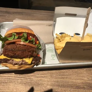 Shack Stack with Cheese Fries