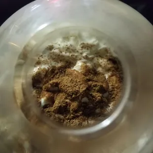 Top of tiramisu shake