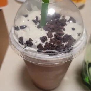 Brownie batter shake
