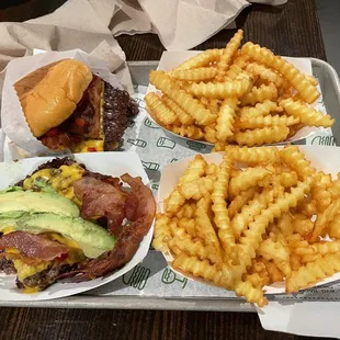 Avocado Bacon Burger SmokeShack- Fries