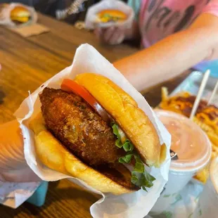 Mushroom burger