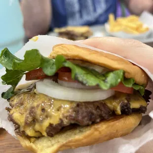 ShackBurger well done with onions