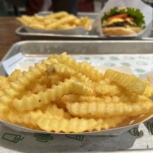 Fries were perfectly hot and crispy
