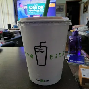 My black and white milkshake from the Shake Shack!