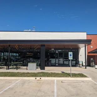 Main Entrance in Rear