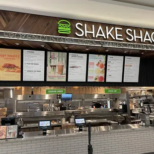 Exterior of the Shake Shack at the Westfield SF Centre Shopping Center in San Francisco.