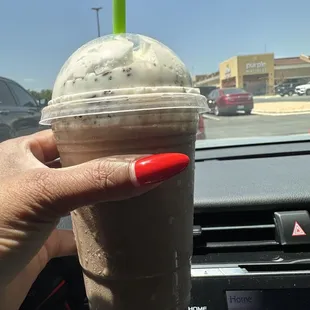 Triple chocolate brownie