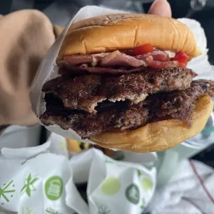 SmokeShack without cheese. Double meat