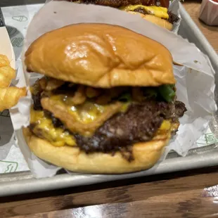 Korean Bbq double burger