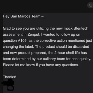 Proof serving expired food guidelines!