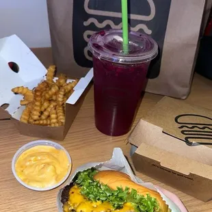 Cheeseburger Fries Dragonfruit Pomegranate