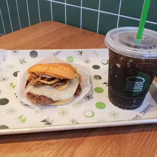 A single Black Truffle Burger - You can make it a single or a double