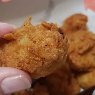 Outside chicken bite