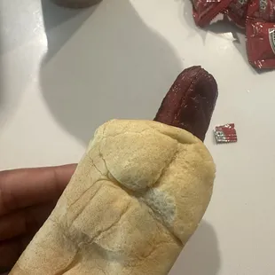 Hot Dog (with moldy bun)