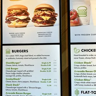 burgers, menu